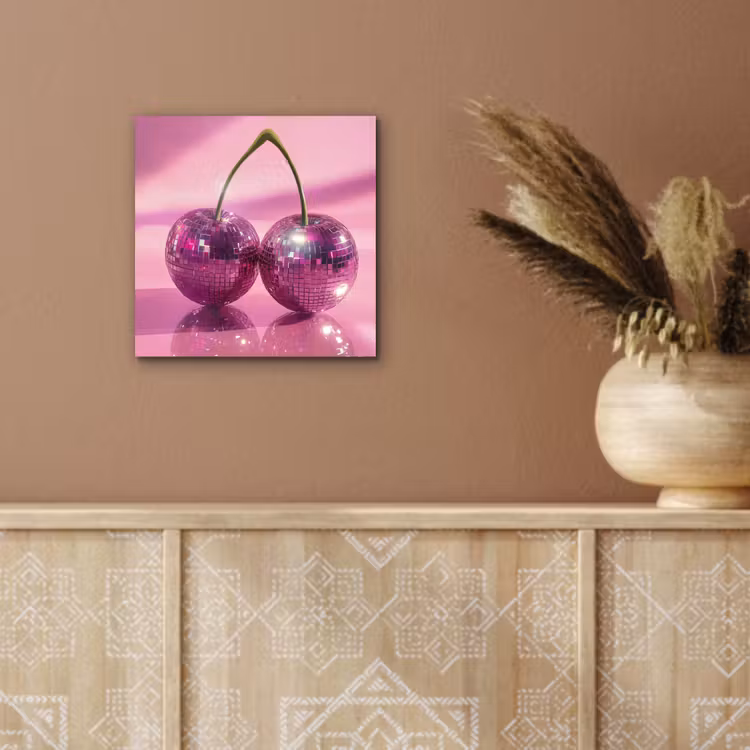 Glitter - Discobol - Roze - Kersen aluminium wit klein -sfeer4