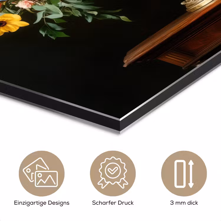 Goud - Bloemen - Kleuren - Vaas aluminium wit klein -closeup_DE