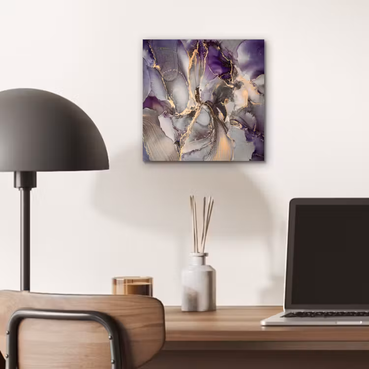 Goud - Paars - Marmer aluminium wit klein -sfeer5