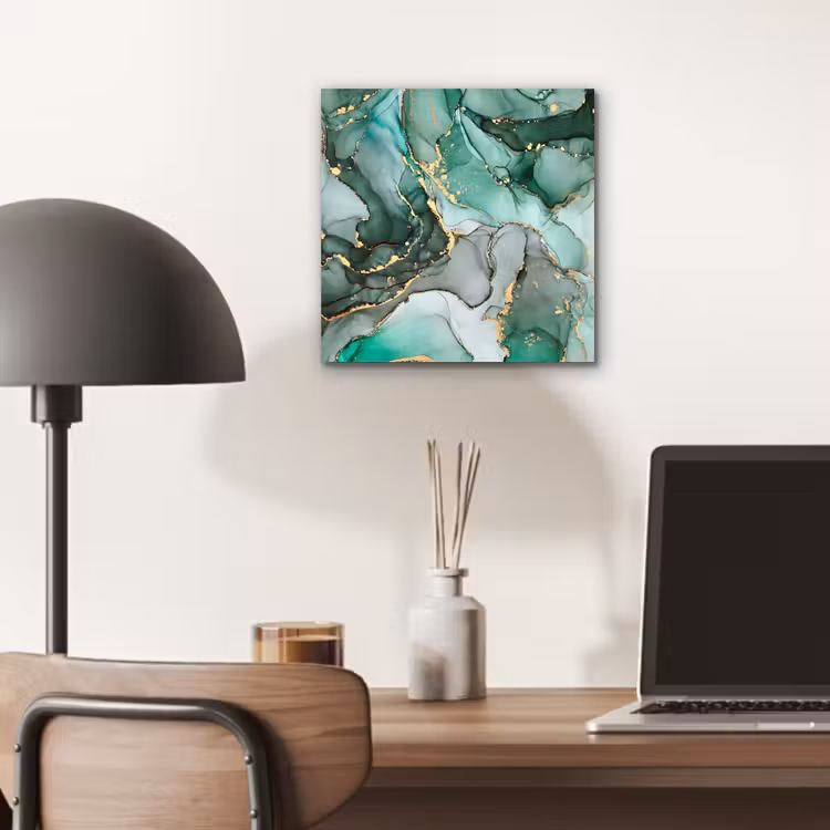 Goud - Marmer - Groen - Luxe - Marmerlook - Grijs aluminium wit klein -sfeer5