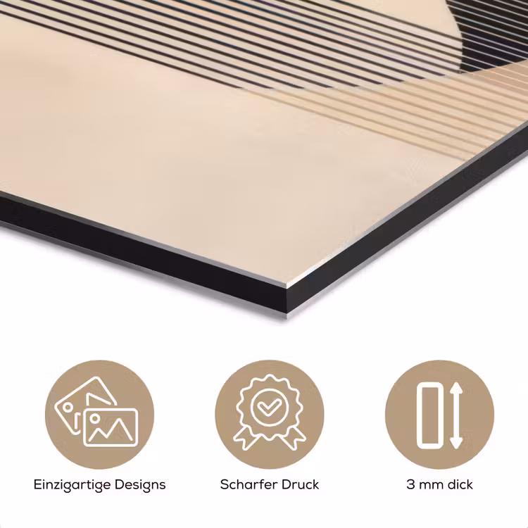 Grafisch gebogen motief - Beige aluminium wit klein -closeup_DE