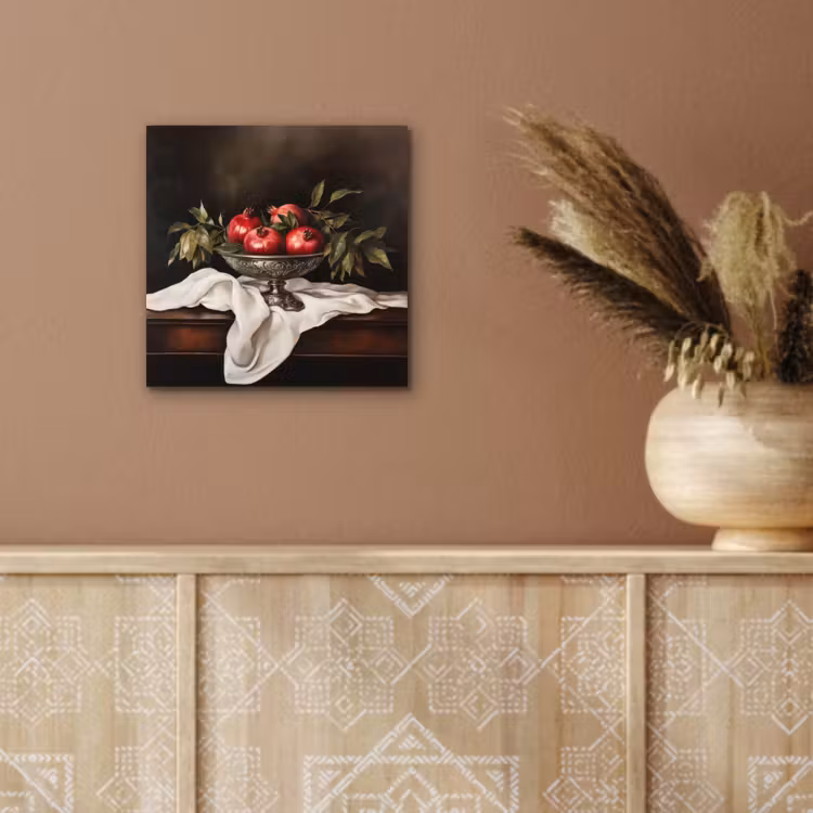 Granaatappels - Klassiek - Vintage aluminium wit klein -sfeer4