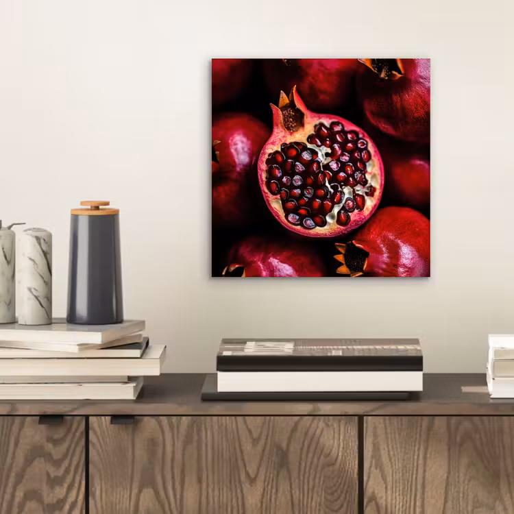 Granaatappel - Rood - Fruit aluminium wit klein -sfeer1