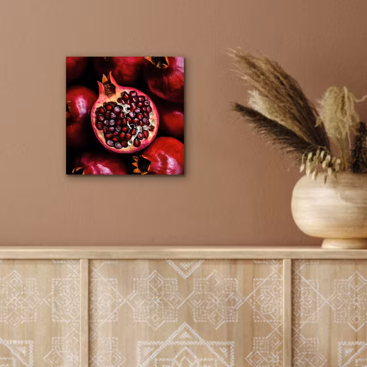 Granaatappel - Rood - Fruit aluminium wit klein -sfeer4