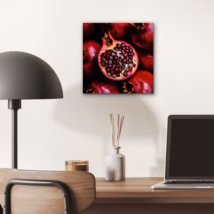 Granaatappel - Rood - Fruit aluminium wit klein -sfeer5