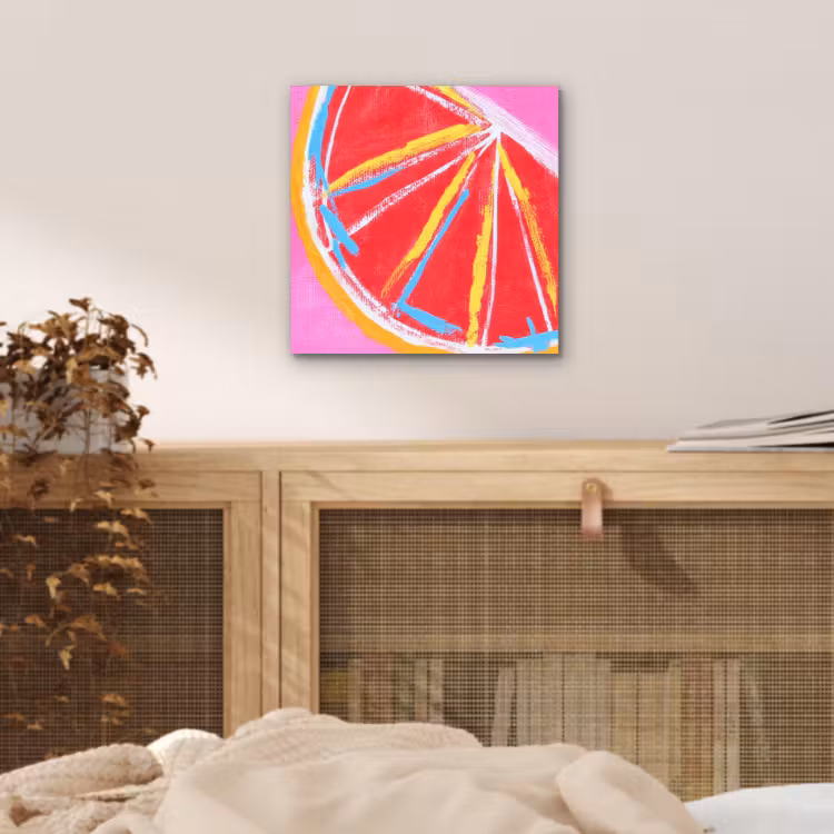 Grapefruit - Geschilderd - Roze - Strepen aluminium wit klein -sfeer3