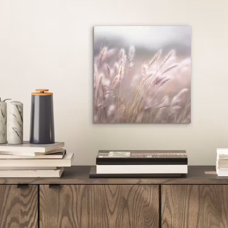 Graspluimen - Wind - Beige - Mistig aluminium wit klein -sfeer1