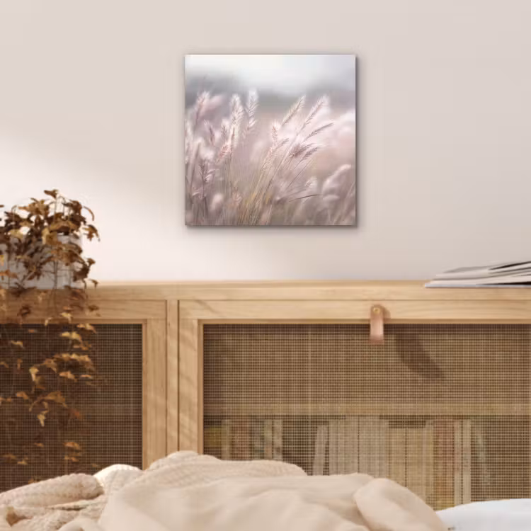 Graspluimen - Wind - Beige - Mistig aluminium wit klein -sfeer3