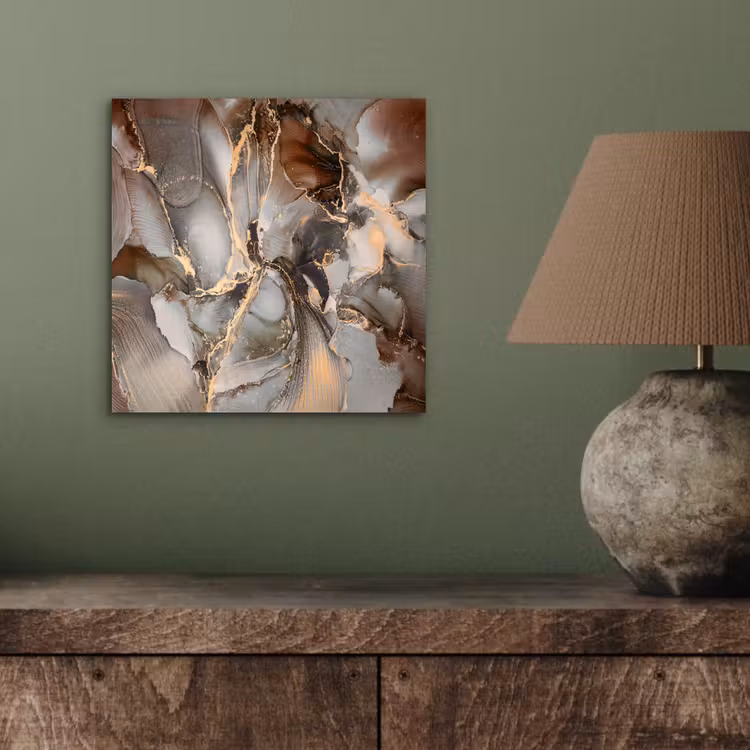 Grijs - Goud - Marmer - Marmerlook aluminium wit klein -sfeer2