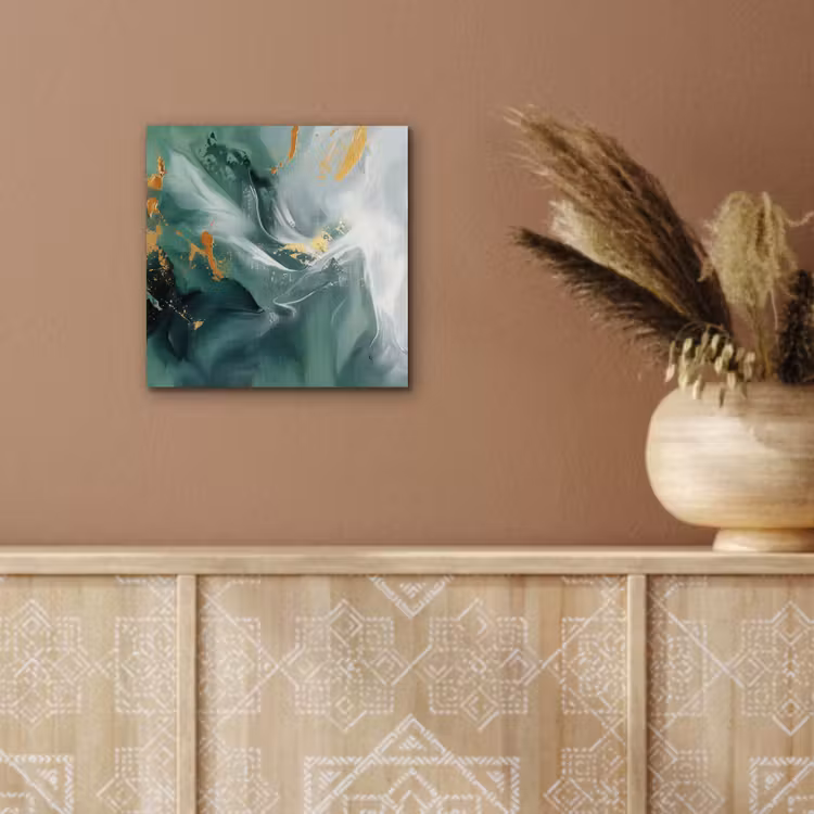 Groen - Modern - Marmer - Abstract aluminium wit klein -sfeer4