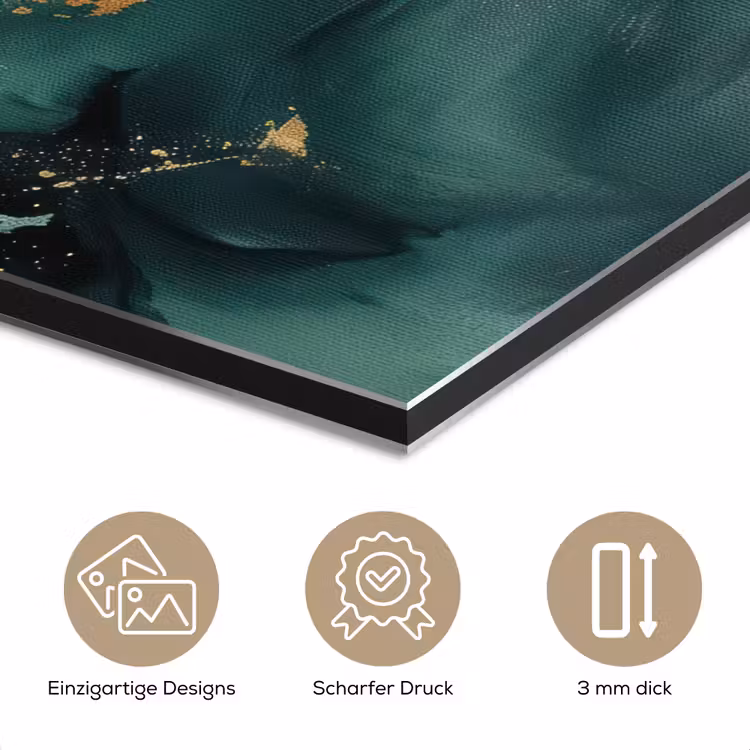 Groen - Modern - Marmer - Abstract aluminium wit klein -closeup_DE