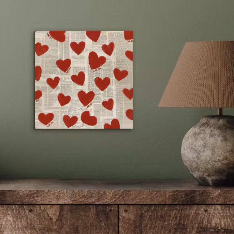 Hartjes - Krant - Loveyou aluminium wit klein -sfeer2