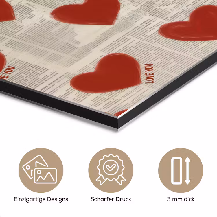 Hartjes - Krant - Loveyou aluminium wit klein -closeup_DE