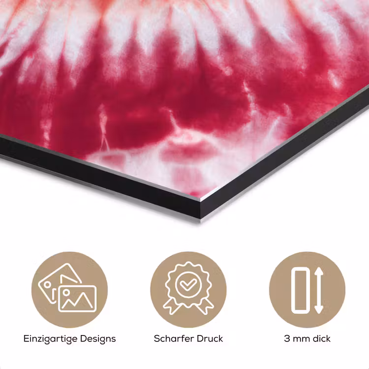 Hartvorm - Roze - Tie dye aluminium wit klein -closeup_DE