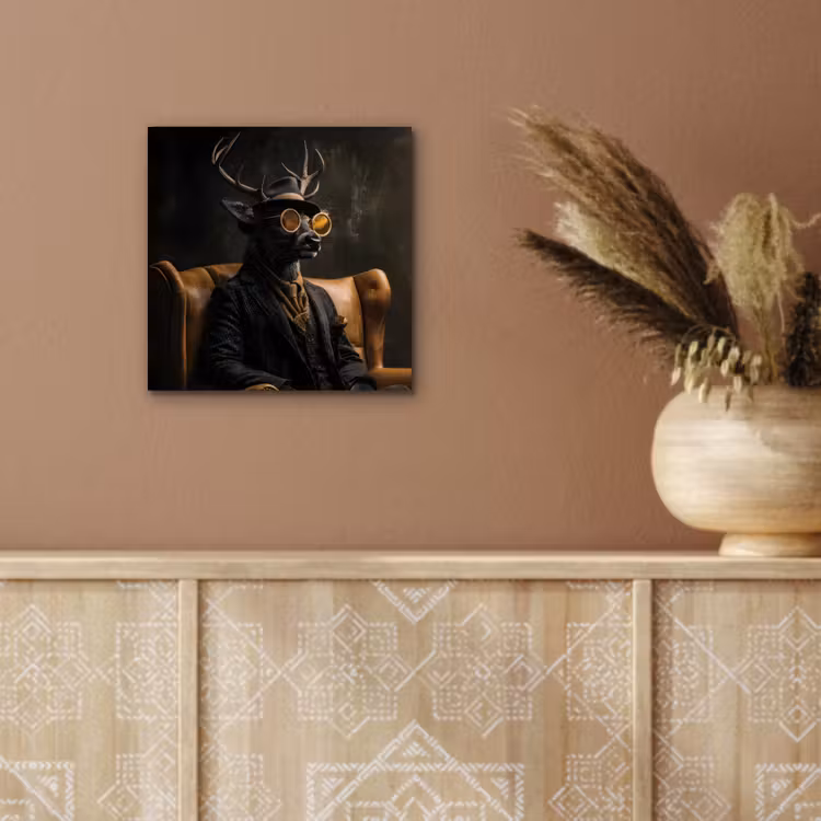 Hert - Zonnebril - Zwart - Pak aluminium wit klein -sfeer4