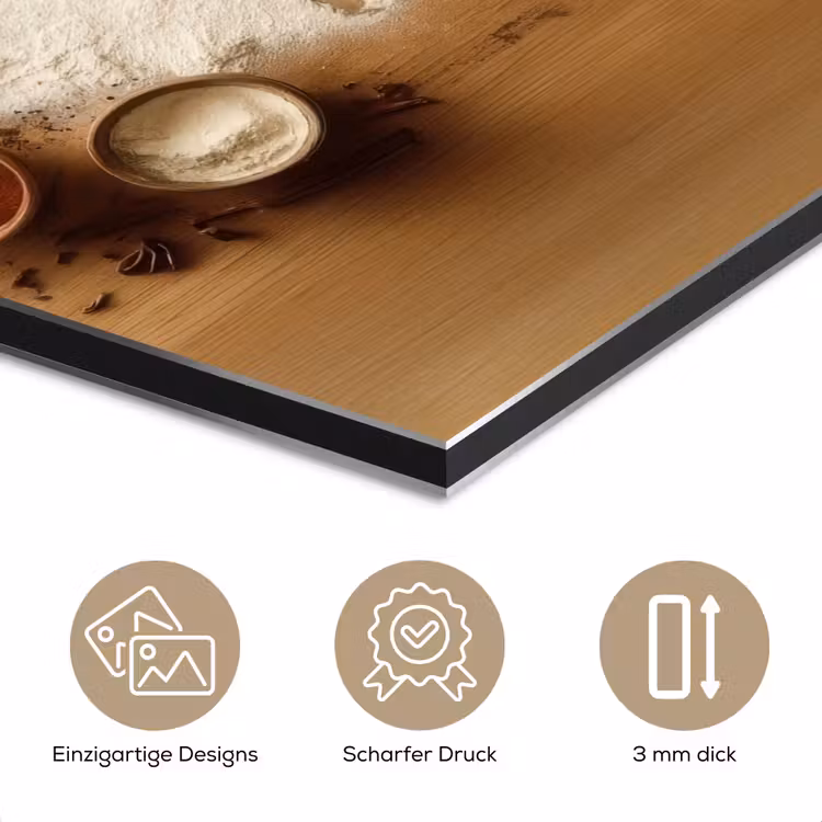 Hout - Wereldkaart - Bakken - Keuken aluminium wit klein -closeup_DE