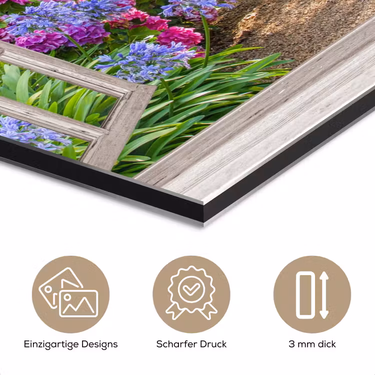 Hortensia - Doorkijk - Bloemen - Zomer - Paars - Pad aluminium wit klein -closeup_DE