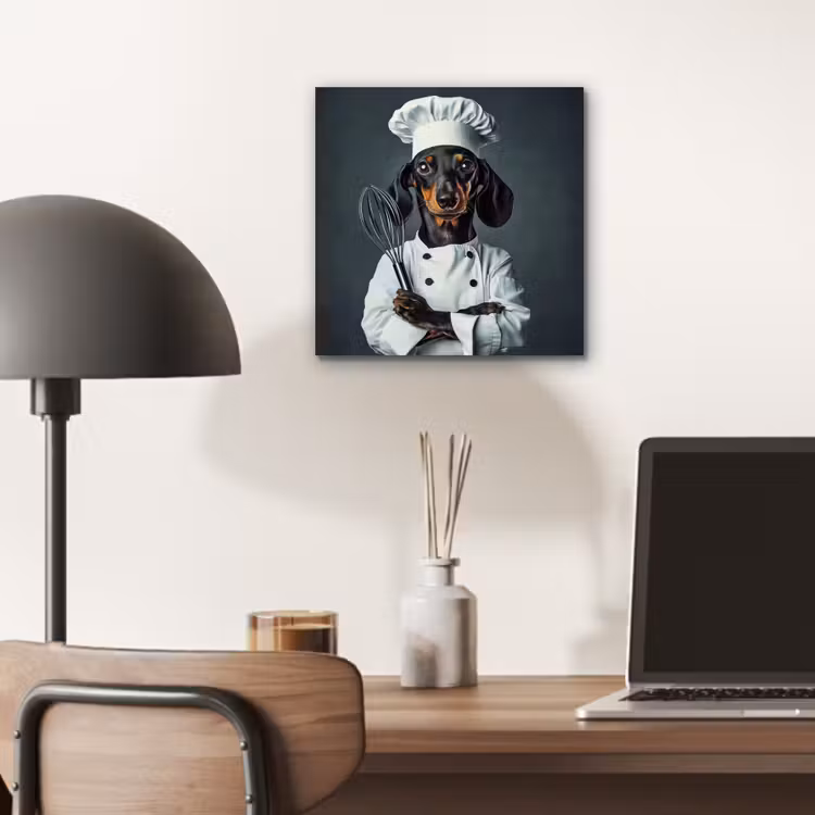 Hond - Garde - Kok aluminium wit klein -sfeer5