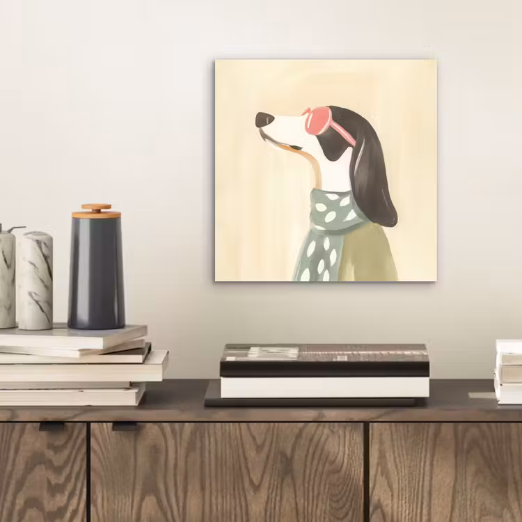 Hond - Zonnebril - Sjaal aluminium wit klein -sfeer1