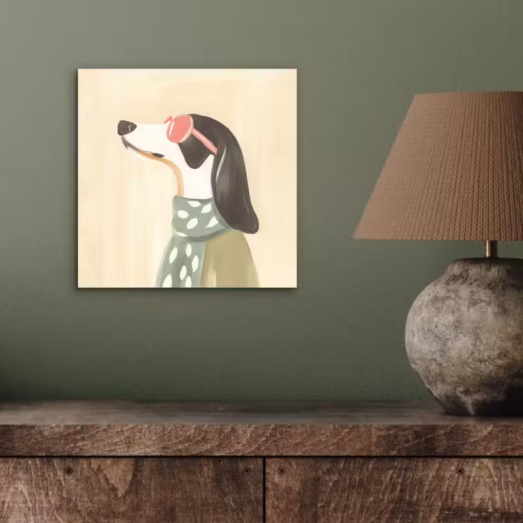 Hond - Zonnebril - Sjaal aluminium wit klein -sfeer2