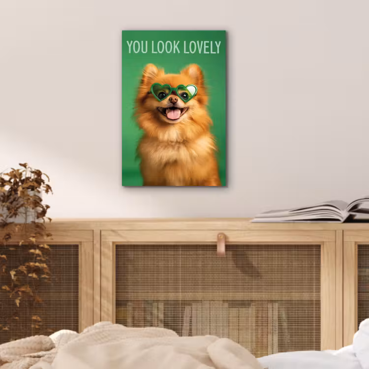 Hond - Zonnebril - Valentijn - Love aluminium wit klein -sfeer3