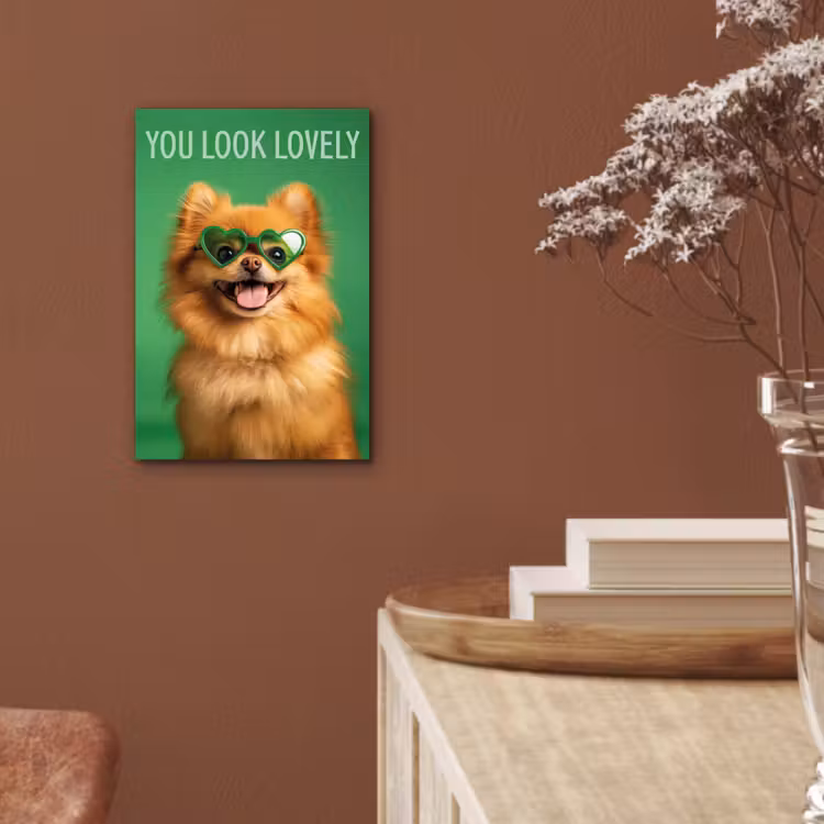 Hond - Zonnebril - Valentijn - Love aluminium wit klein -sfeer4