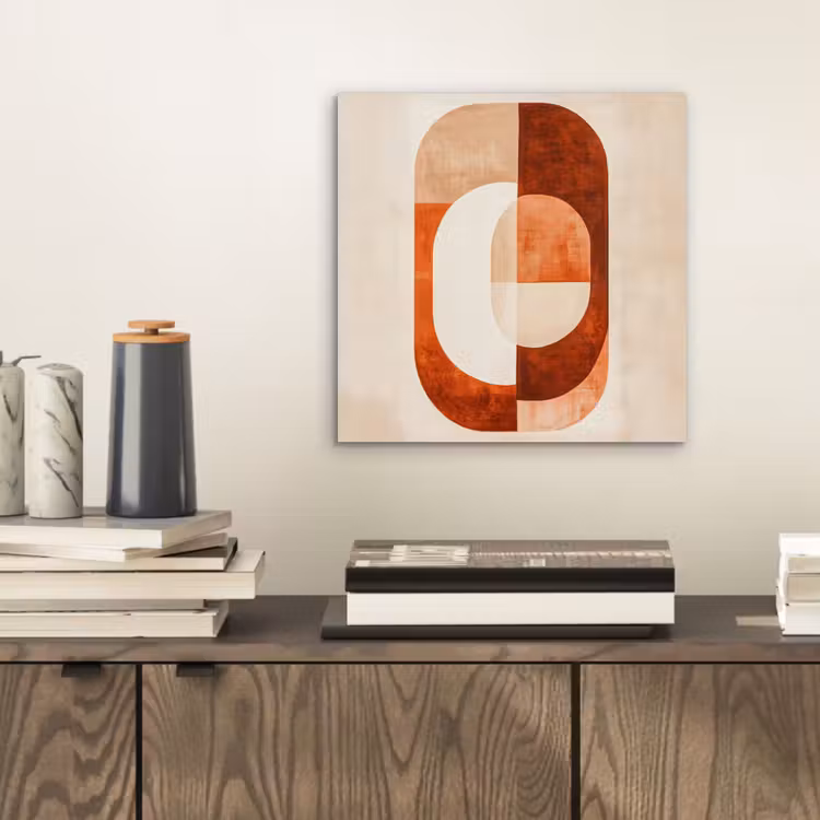 Illustratie - Abstract - Vormen - Rood aluminium wit klein -sfeer1