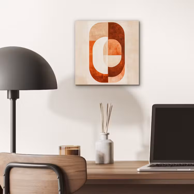 Illustratie - Abstract - Vormen - Rood aluminium wit klein -sfeer5