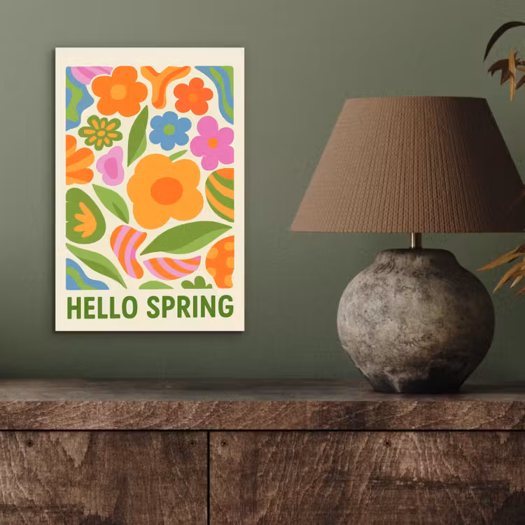 Illustratie - Bloemen - Quote - Kleurrijk aluminium wit klein -sfeer2