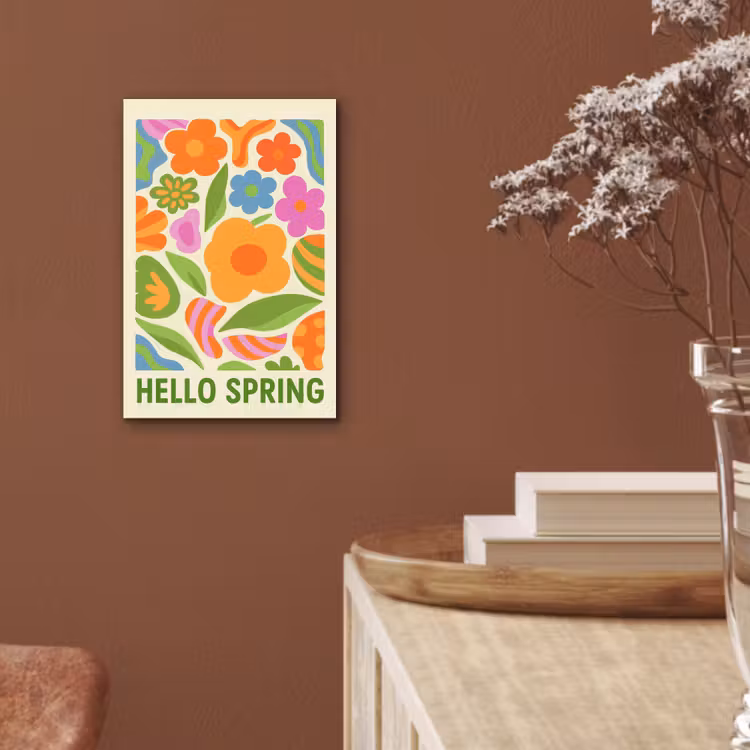 Illustratie - Bloemen - Quote - Kleurrijk aluminium wit klein -sfeer4