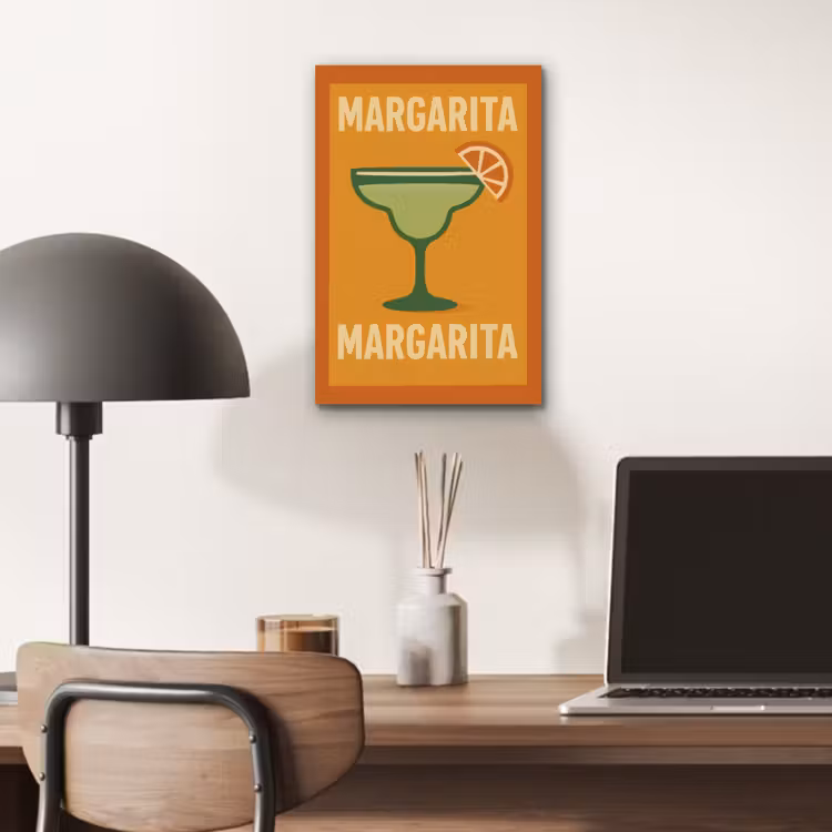 Illustratie - Margarita - Sinaasappelschijf - Oranje aluminium wit klein -sfeer5