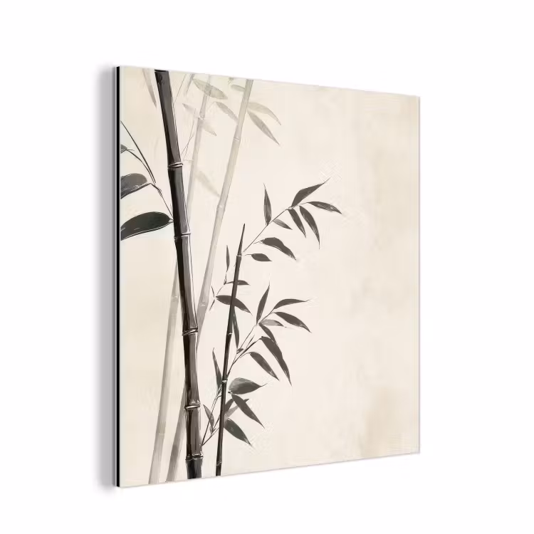 Japandi - Bamboe - Beige aluminium wit klein -3d