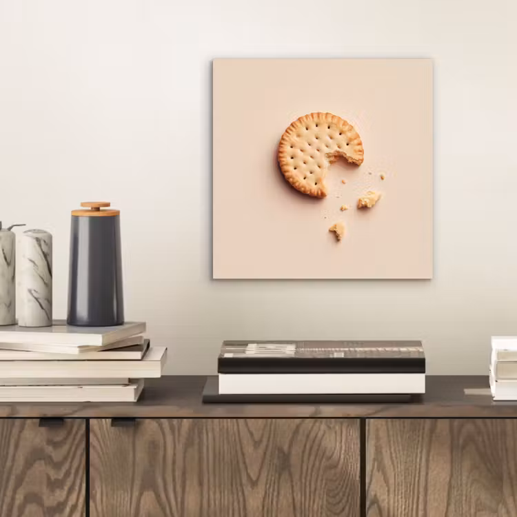 Koekje - Kruimels - beige aluminium wit klein -sfeer1