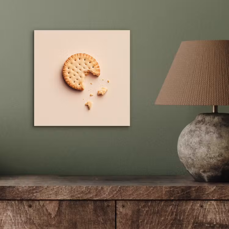 Koekje - Kruimels - beige aluminium wit klein -sfeer2