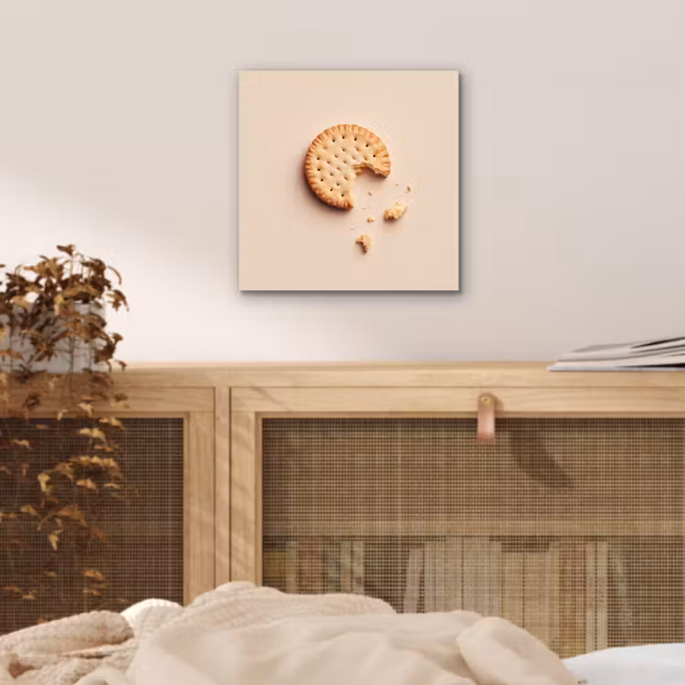 Koekje - Kruimels - beige aluminium wit klein -sfeer3