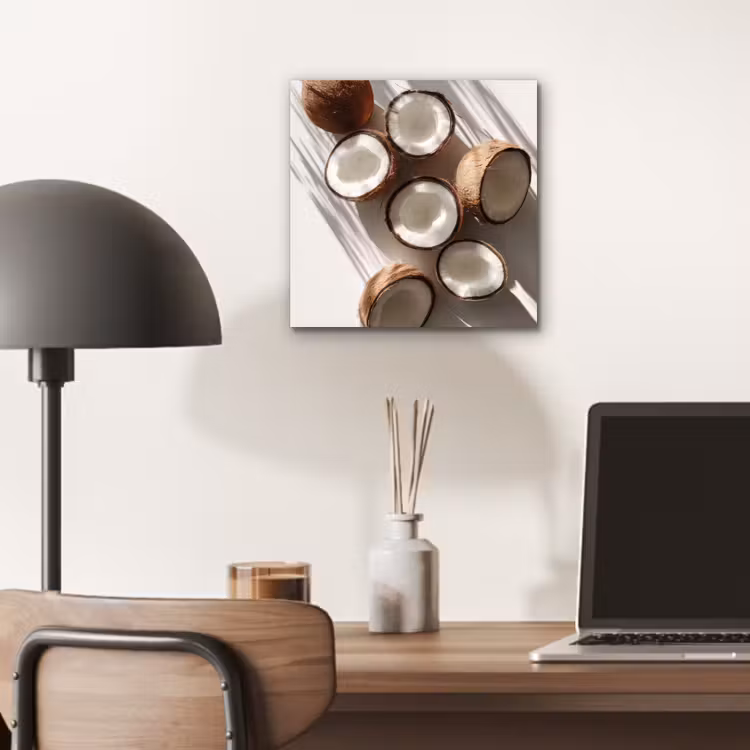 Kokosnoten - Bruin - Shaduw aluminium wit klein -sfeer5