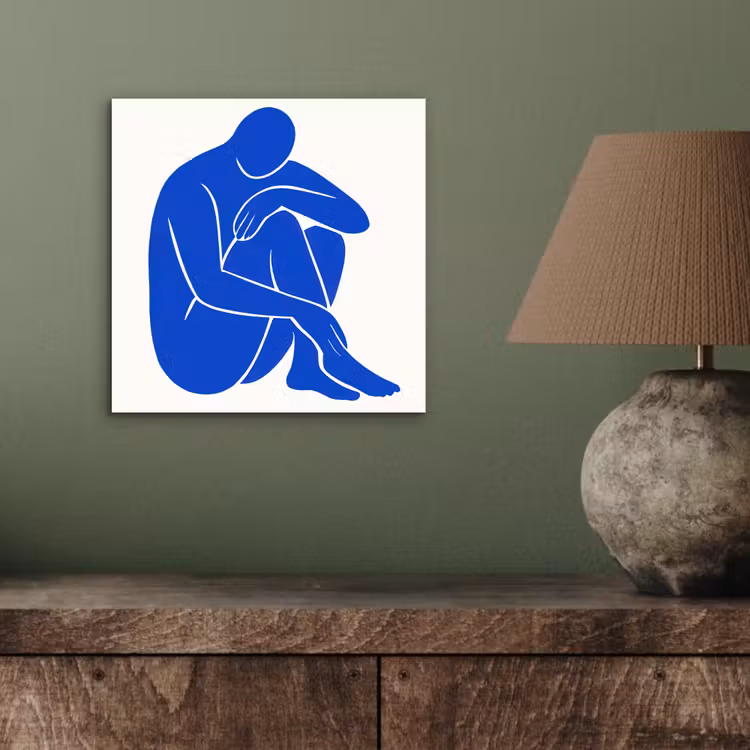 Lichaam - Abstract - Blauw aluminium wit klein -sfeer2