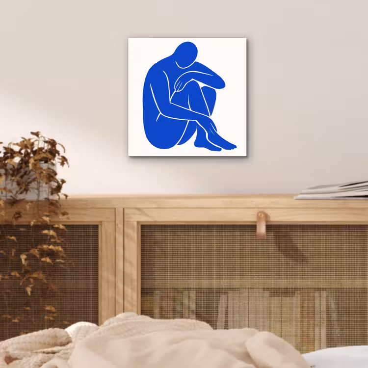Lichaam - Abstract - Blauw aluminium wit klein -sfeer3