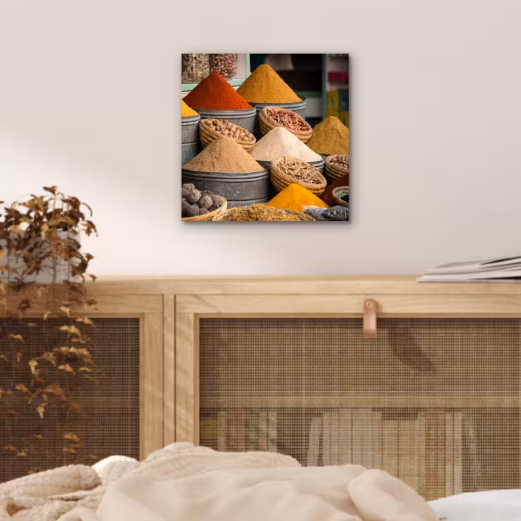 Kruiden - Ton - Specerijen - Geel - Bruin aluminium wit klein -sfeer3