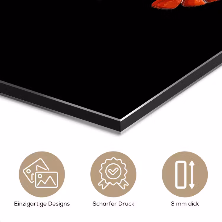 Kreeft - Glossier Rood - Zwart aluminium wit klein -closeup_DE