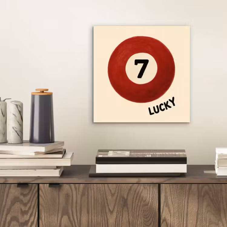 Cirkel - Zeven - Lucky - Rood aluminium wit klein -sfeer1