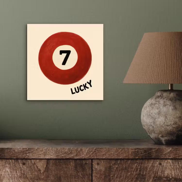 Cirkel - Zeven - Lucky - Rood aluminium wit klein -sfeer2