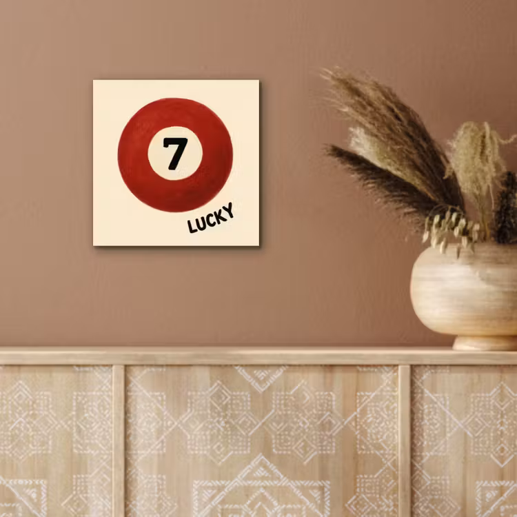 Cirkel - Zeven - Lucky - Rood aluminium wit klein -sfeer4