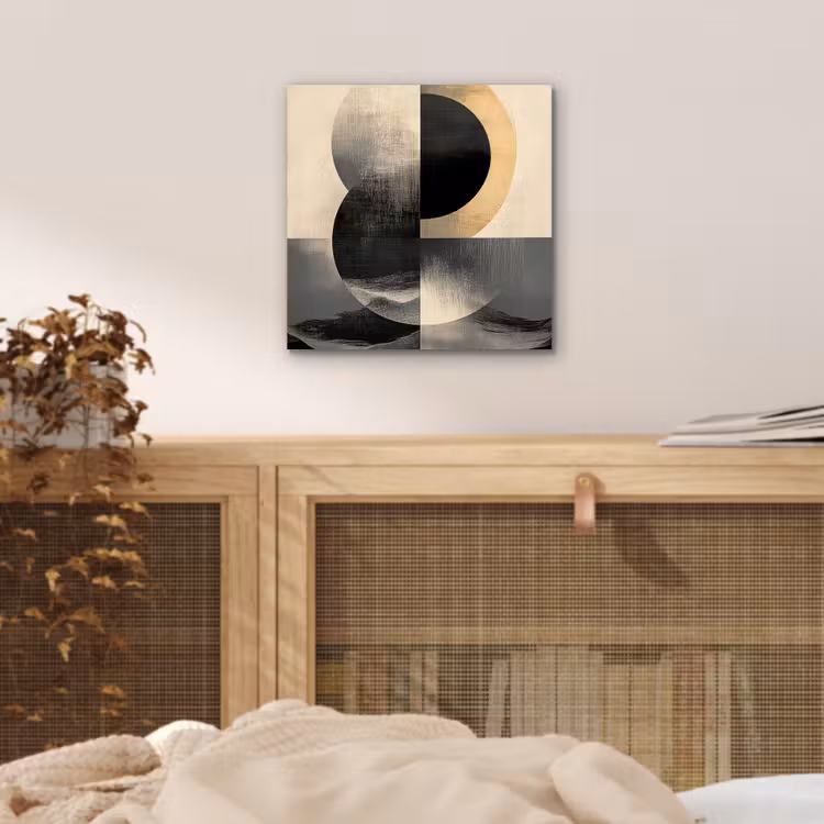 Cirkels - Schaduw - Abstract aluminium wit klein -sfeer3
