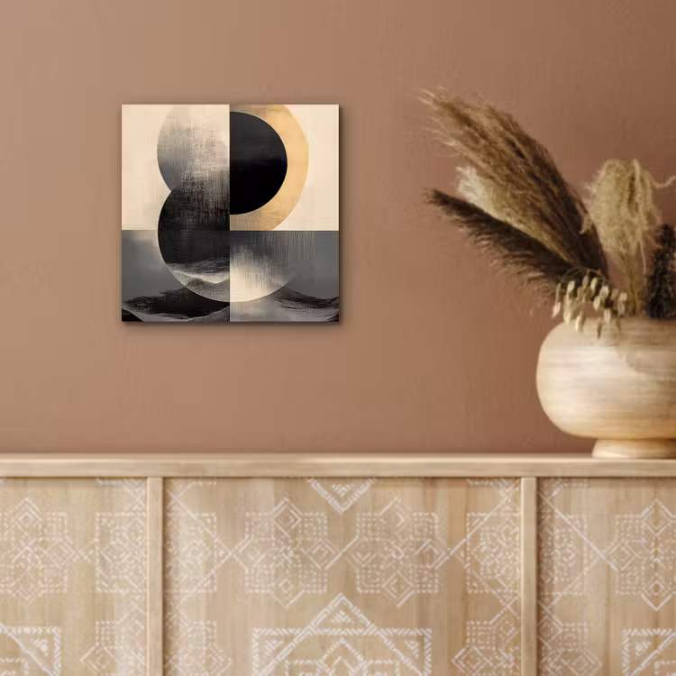 Cirkels - Schaduw - Abstract aluminium wit klein -sfeer4
