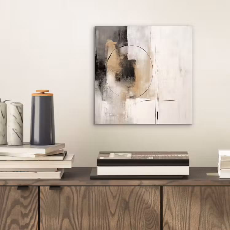 Kunst - Abstract - Grijs - Industrieel aluminium wit klein -sfeer1