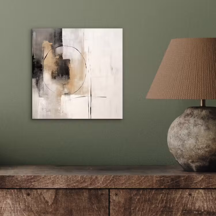 Kunst - Abstract - Grijs - Industrieel aluminium wit klein -sfeer2