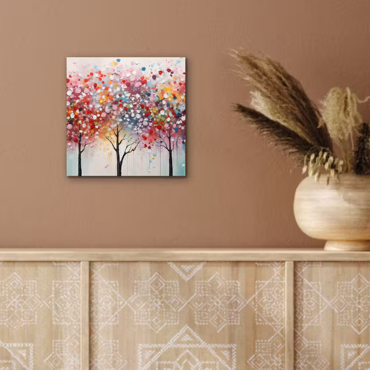 Kunst - Bomen - Natuur - Acryl aluminium wit klein -sfeer4