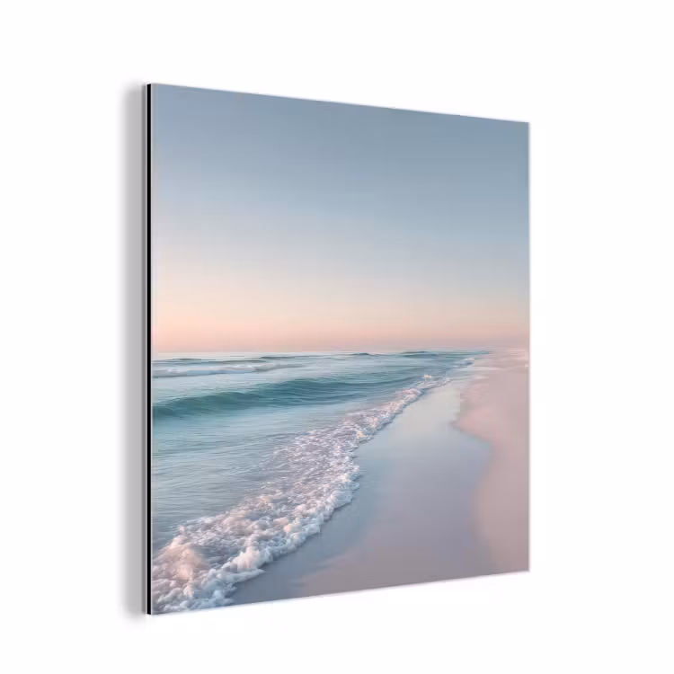 Kustlijn - Pastel - water aluminium wit klein -3d