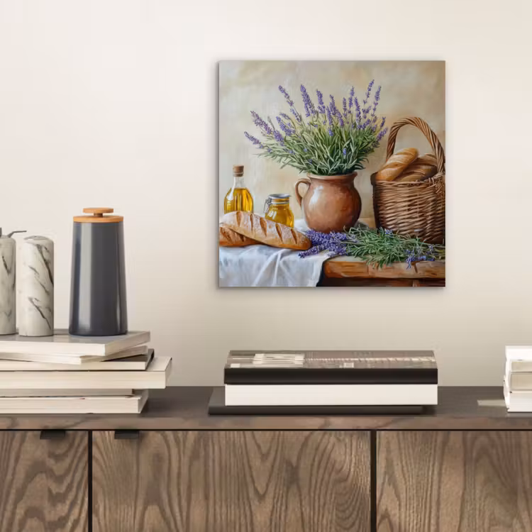 Lavendel - Brood - Stilleven aluminium wit klein -sfeer1
